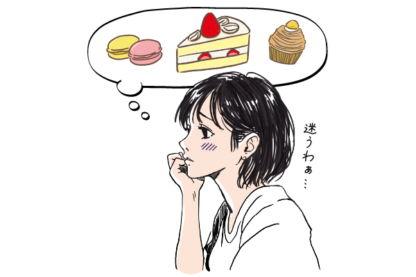 よく考えているイラスト