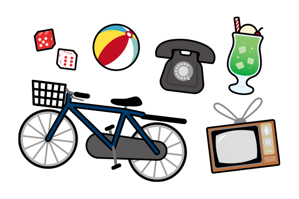 昭和を連想するイラスト