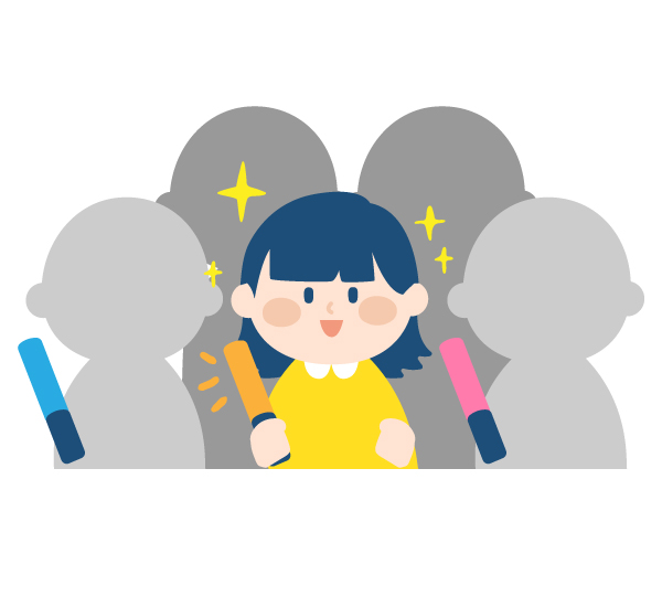 推し活のイラスト