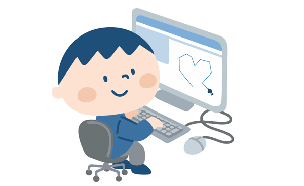 美術専門学校の授業の様子　イラスト