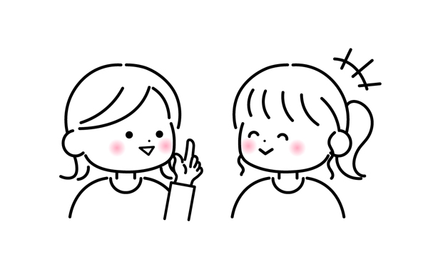 お友だちと学校で過ごす様子